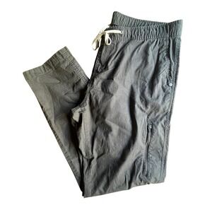 VUORI Men's The Rise The Shine Drawstring Cotton‎ Joggers Dark Gray SIZE XL EUC